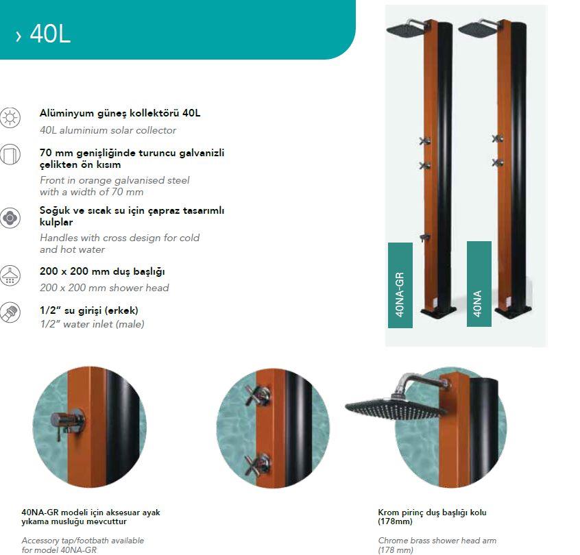 CRM 40L Havuz Duşu