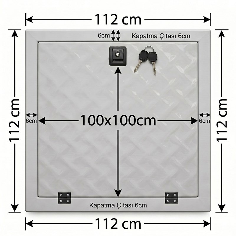 Havuz Makine Dairesi Kapağı 100x100