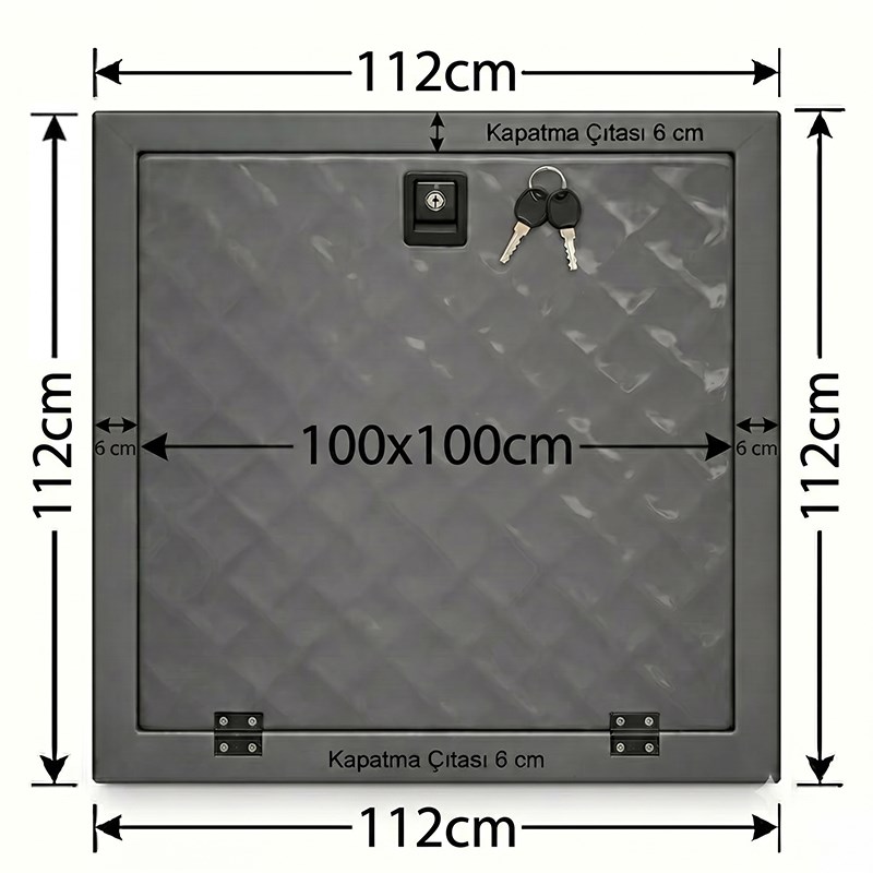Havuz Makine Dairesi Kapağı 100x100