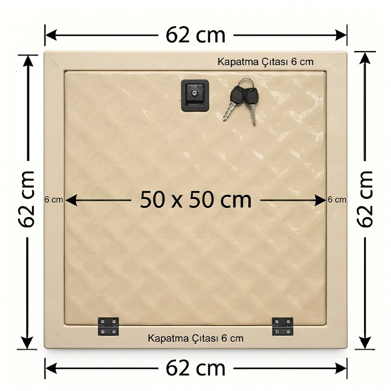 Havuz Makine Dairesi Kapağı 50x50 cm