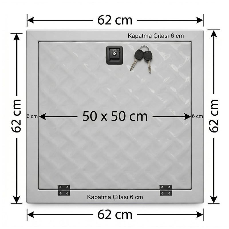 Havuz Makine Dairesi Kapağı 50x50 cm